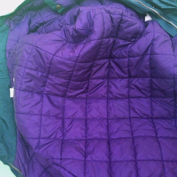 COLUMBIA women's  dark green puffer jacket size--L - Picture 3 of 3